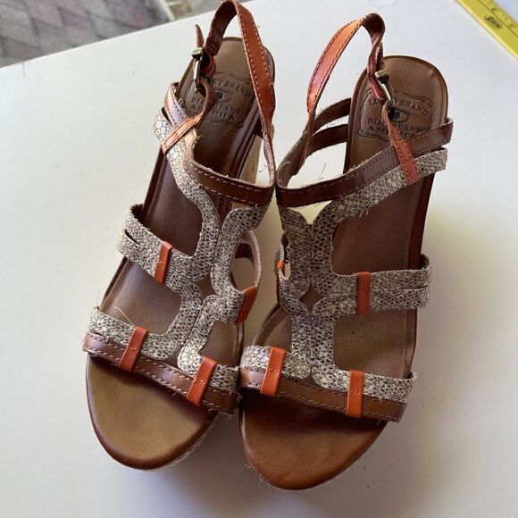 Lucky Brand Keena Snakeskin Print Wedge Sandal - Picture 4 of 6